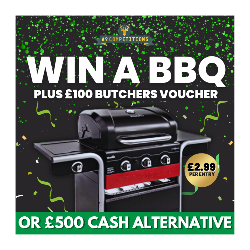 Hybrid BBQ+£100 Butcher Voucher (£500 cash option) A9 Competitions