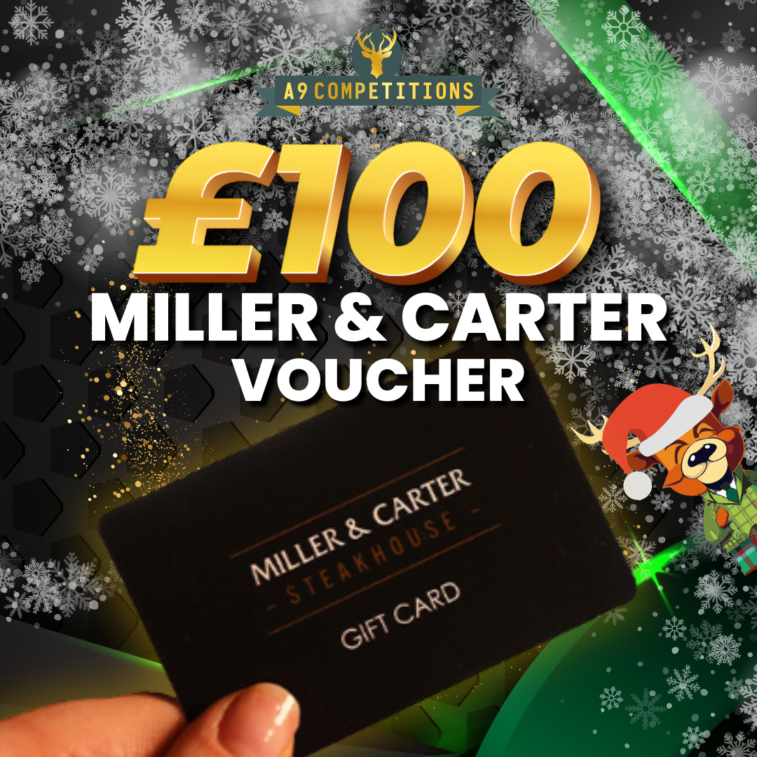 Voucher for Miller & Carter £100 (Or cash) A9 Competitions